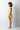 Woven Sleeveless Solid Waistcoat and Matching Bubble Skirt Set- Yellow