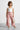 Woven Loop with button detail Full length Pants -  Pink