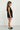 Woven Sleeveless Long Jacket with Sequin Skirt and Inner - Black & Rose gold
