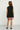 Woven Sleeveless Long Jacket with Sequin Skirt and Inner - Black & Rose gold