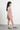 Knit Sleeveless Ring Detail Halter neck crop top and matching Ring detail Skort set - Pink
