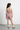 Knit Sleeveless Ring Detail Halter neck crop top and matching Ring detail Skort set - Pink