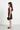 Taffykids Woven Sleeveless One shoulder Frill Detail Party Top and Knit Skirt Set - Red & Black