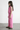 Woven Sleeveless Wrap Tie-up detail Blazer Top and Matching Pant set - Pink
