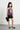 Knit Sleeveless Asymmetric Hem Halter tie up detail A-line Top -  Metallic Pink