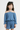 Knit Full sleeves Off-shoulder A- line top and Matching Shorts - Blue