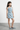 Woven Sleeveless Statement Bow Detail Crop top  and Matching Skirt - Powder blue