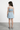 Woven Sleeveless Statement Bow Detail Crop top  and Matching Skirt - Powder blue
