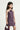 Knit Sleeveless Pleated with Rose Detail A - line Dress - Wine