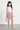 Woven Sleeveless Statement Bow Detail Crop top and Embroidery detail Skirt Set - White & Pink