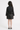Woven Full sleeves Wrap tie up Detail Crop Blazer and Sequin Skirt Set - Black