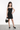 Knit Sleeveless allover stones with Bow detail Back tie up Dress - Black