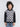 geometric printed full sleeves hoodie-Black/White