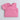 solid asymmetric neck half sleeves crop top-Pink