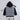 geometric printed full sleeves hoodie-Black/White