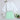 Zigzag striped bell sleeves top with Wrap skirt set-White/Green