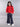 bow detail full sleeves sweatshirt-Red/black