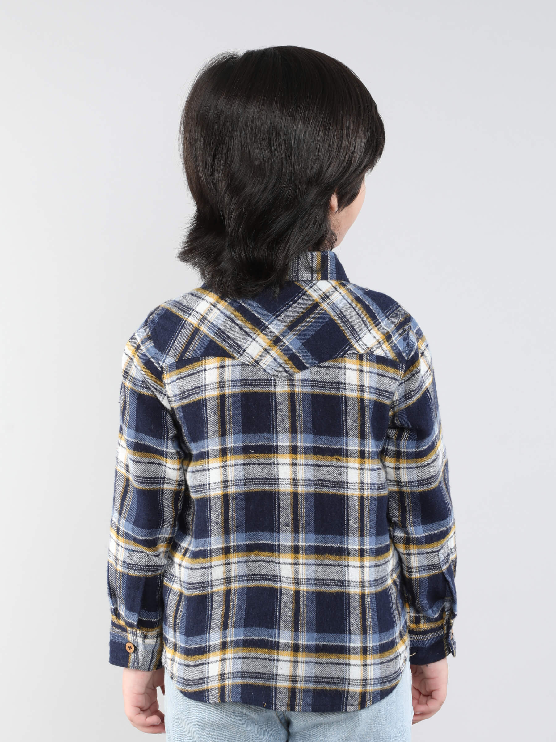 full sleeves Plaid shirt - Blue