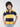 100% cotton yarn dyed stripes Half sleeves Polo T-shirt -Navy/Yellow