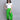 Cut-out detail half sleeves crop top and folder-over waist parachute pant set-White/Green