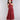 Sequins embellished halter neck part gown-Red