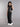 Tape detail zip up crop top and matching cargo pant set-Black