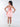 lurex Back tie up party top and bow detail skirt set-Peach