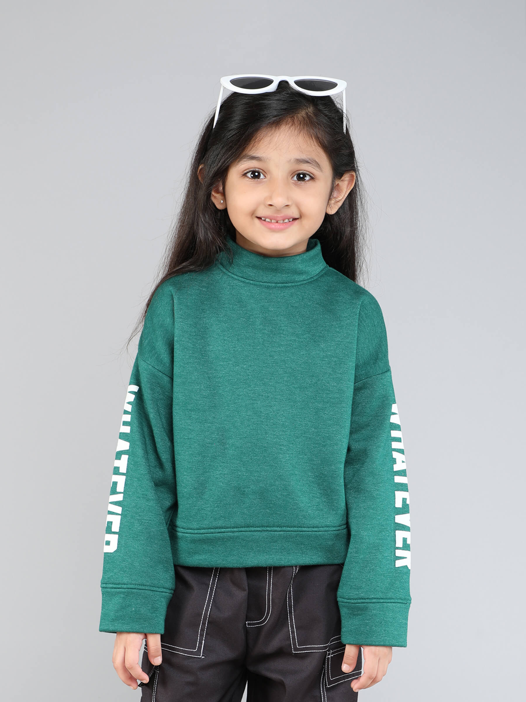 text printed Sweatshirt - Green