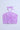Net knit sleeveless rose applique Party crop top-Lilac