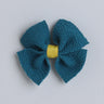 Teal Dubble Bow Hair Clip