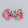 Multi Colour Lurex Printed Cute Bow Hair Clip