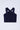knit sleeveless buckle detail halter neck crop top-Navy
