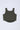 100% cotton Knit sleeveless ring detail crop top- Olive green