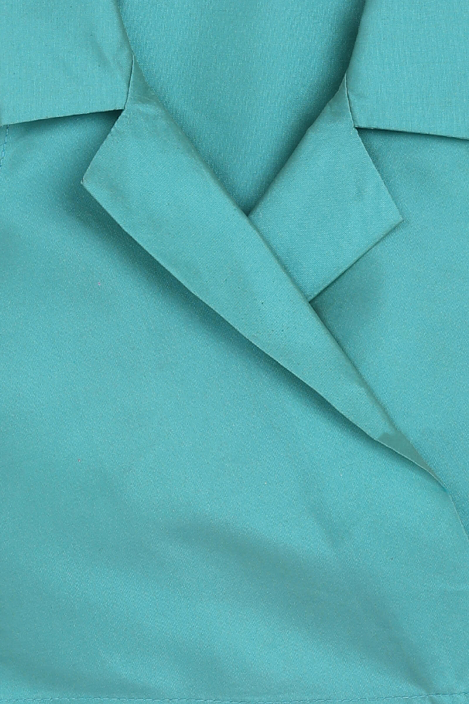 woven sleeveless wrap around blazer crop top-Mint Green