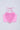 net knit sleeveless heart ruffle applique party crop top-Pink