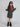 star weave dress with matching jacket dress -  Black/ red