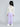 Full Length Solid Sweater Knit Woollen rib Pants - Lilac