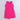 linen solid sleeveless buckle detail wrap dress-Pink