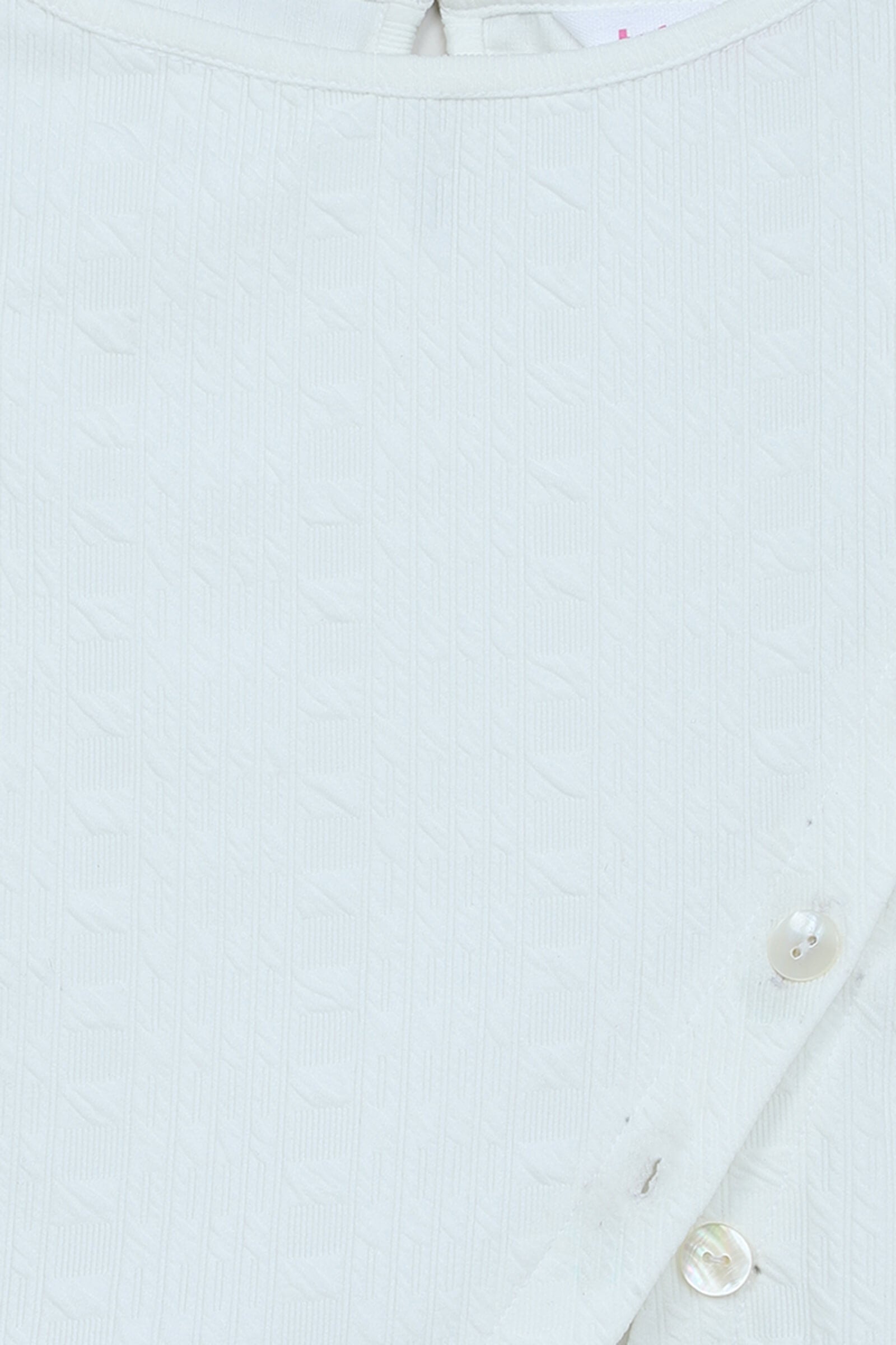 Knit Sleeveless Solid Asymmetric Top - White