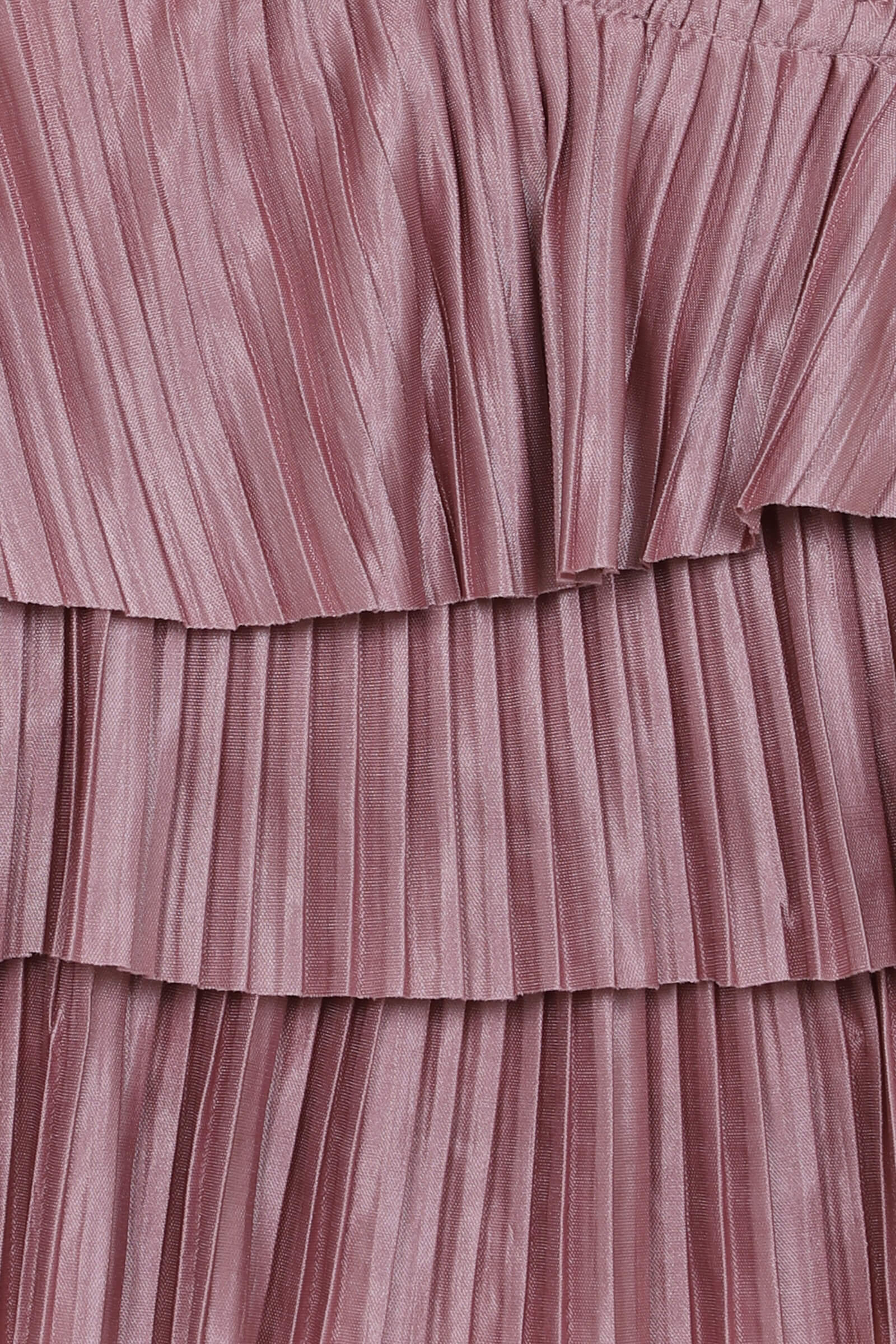 Knit Sleeveless Solid Pleated Crop Top- Onion Pink