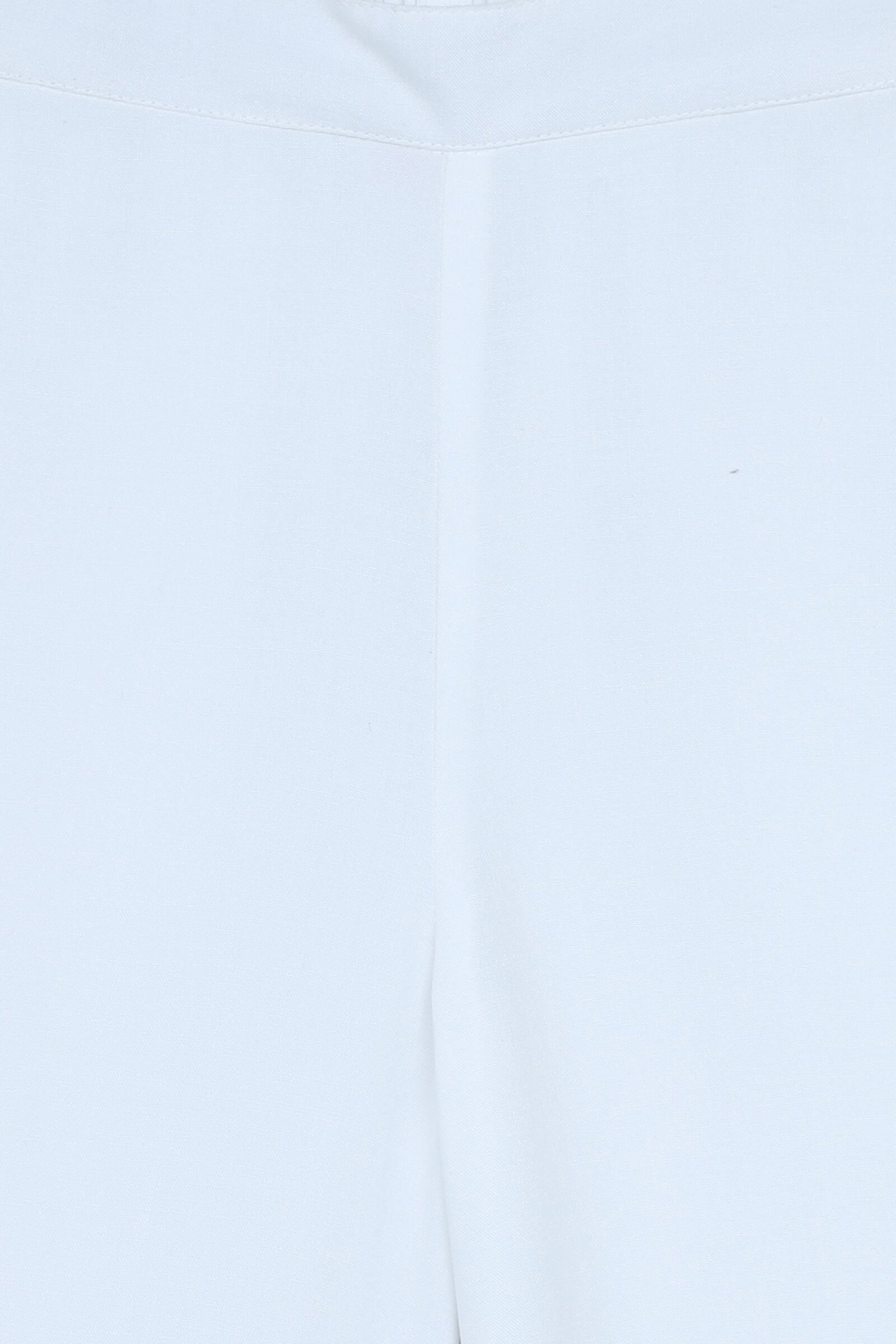 100% viscose woven Solid Full length Straight fit Pant- White