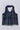 Sleeveless checkered halter neck vest top-Navy blue & Green