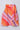 Satin sleeveless abstract printed Scarf neck Aline top and pant set-Multi