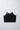 knit sleeveless contrast shoulder tie-up detail crop top- Black & White