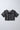 crochet knit half sleeves foil printed crop shrug and 100% cotton singlet crop Top- Black & Silver