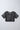 crochet knit half sleeves foil printed crop shrug and 100% cotton singlet crop Top- Black & Silver