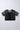 crochet knit half sleeves foil printed crop shrug and 100% cotton singlet crop Top- Black & Silver