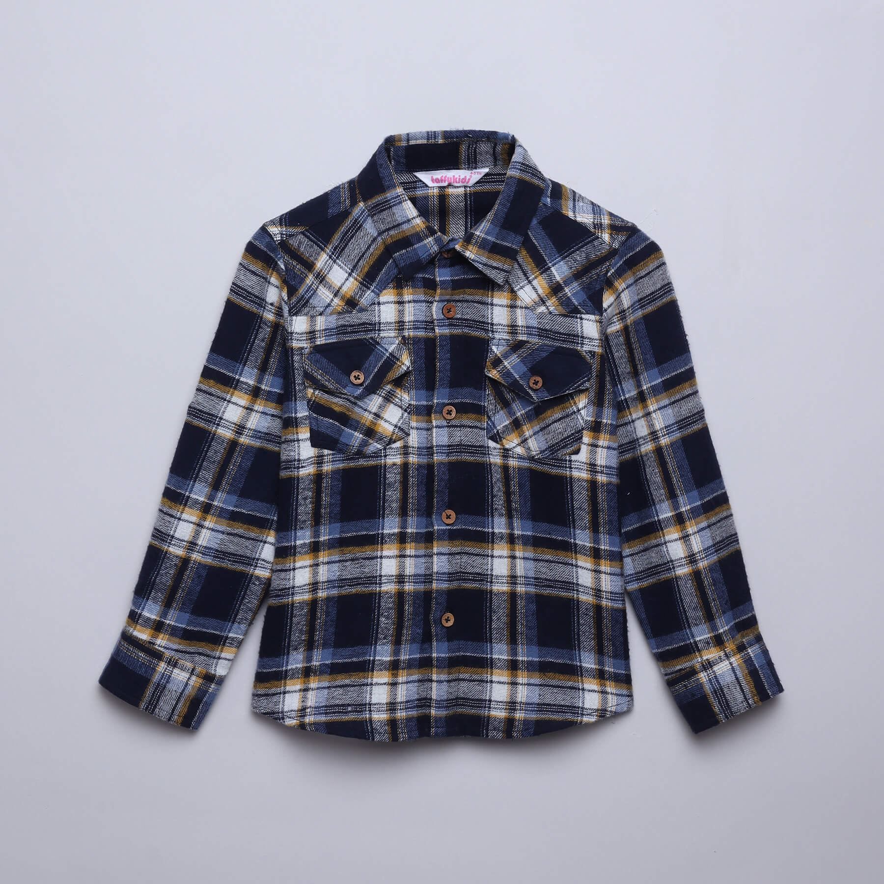 full sleeves Plaid shirt - Blue