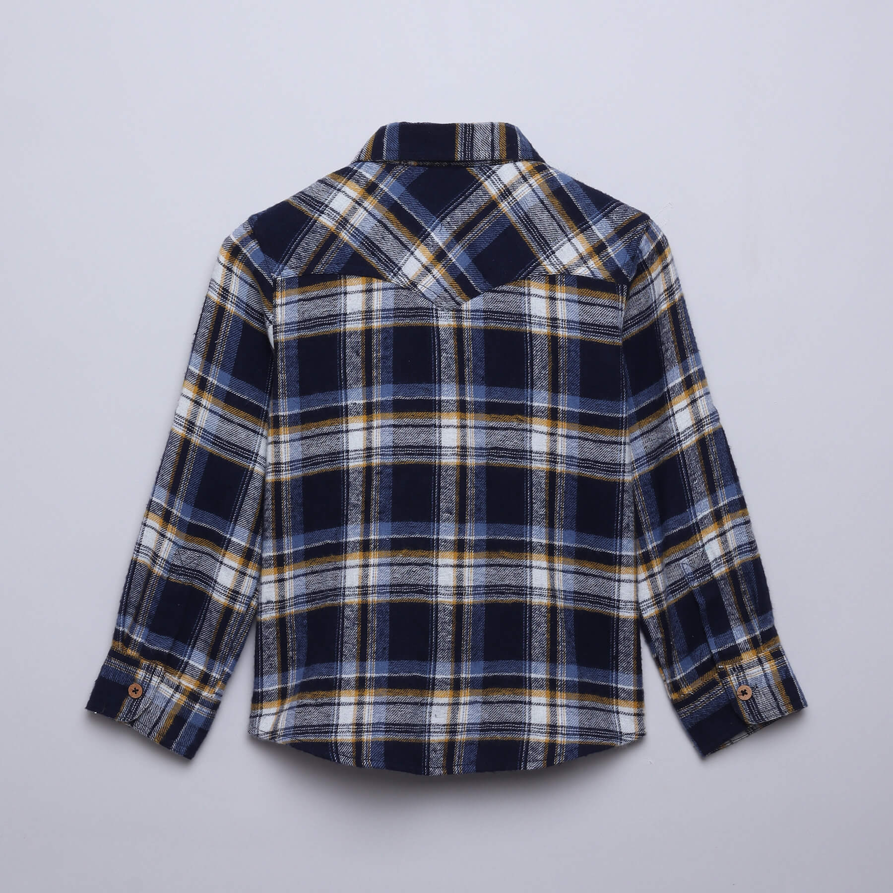 full sleeves Plaid shirt - Blue