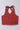 sleeveless foil printed back tie up wrap crop top-Red & Multi